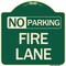 Signmission Delaware No Parking Fire Lane Heavy-Gauge Aluminum Architectural Sign, 18" x 18", G-1818-24195 A-DES-G-1818-24195 - alternate 1